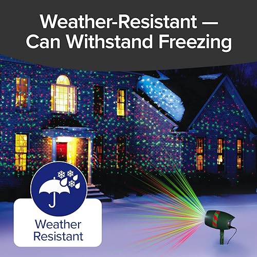 Miniatura 9 de AS-SEEN-ON-TV con 9 modos mejorados para una espectacular iluminación láser de vacaciones al aire libre con miles de luces que cubren 3200 pies