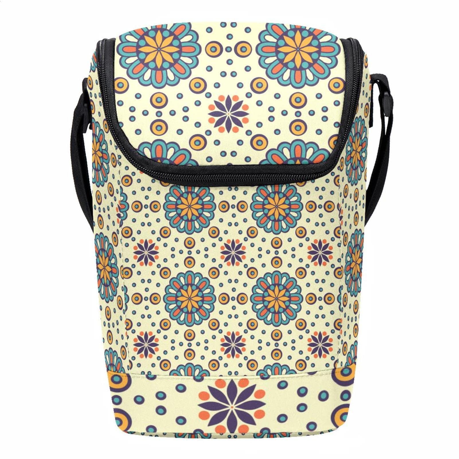 Lonchera mandala boho Indian retro bolsas portátiles de almacenamiento almuerzo