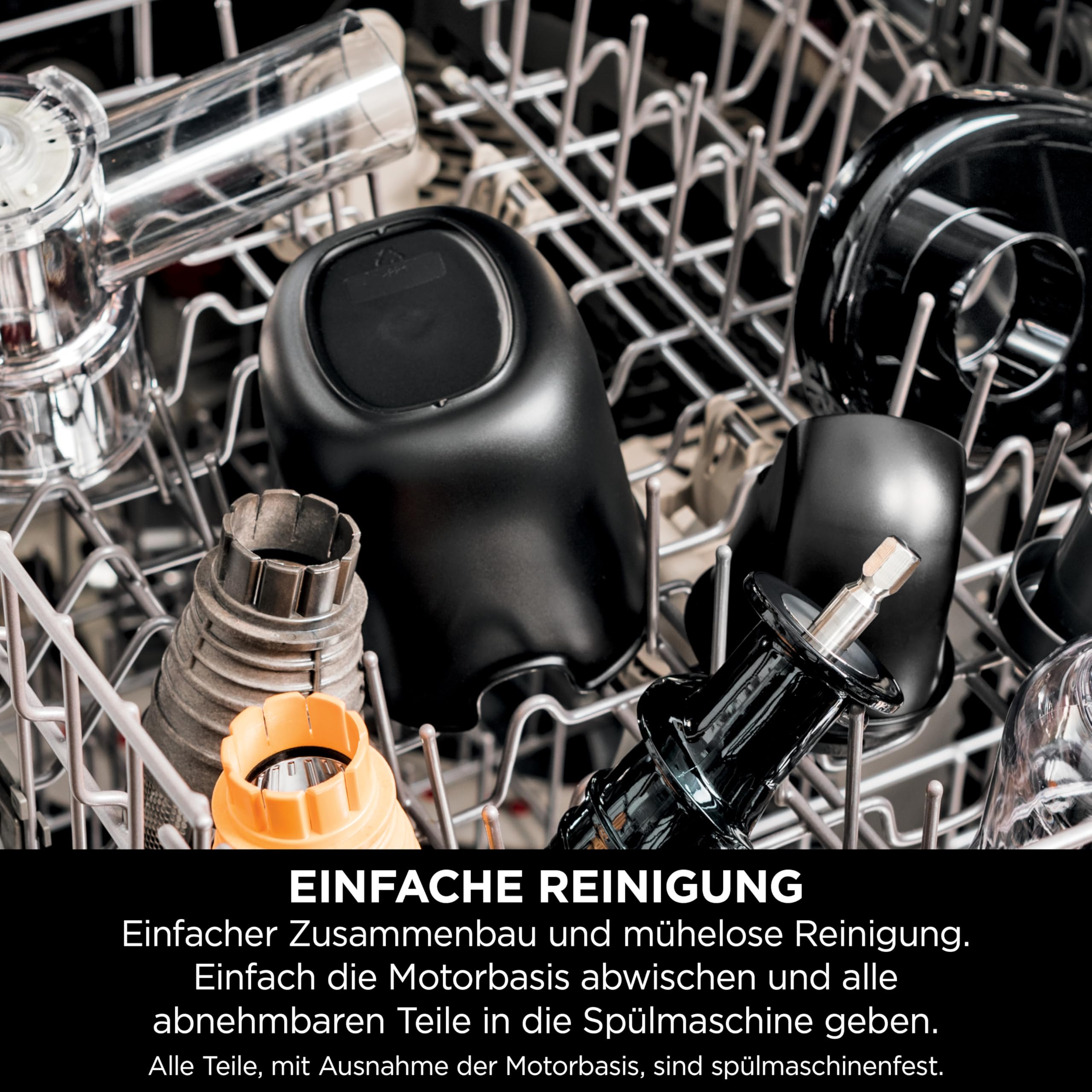 Ninja Kaltpresse-Entsafter 700-ml-Becher 1,1-L-Fruchtfleischbehälter spülmaschinenfest Grau JC151EU