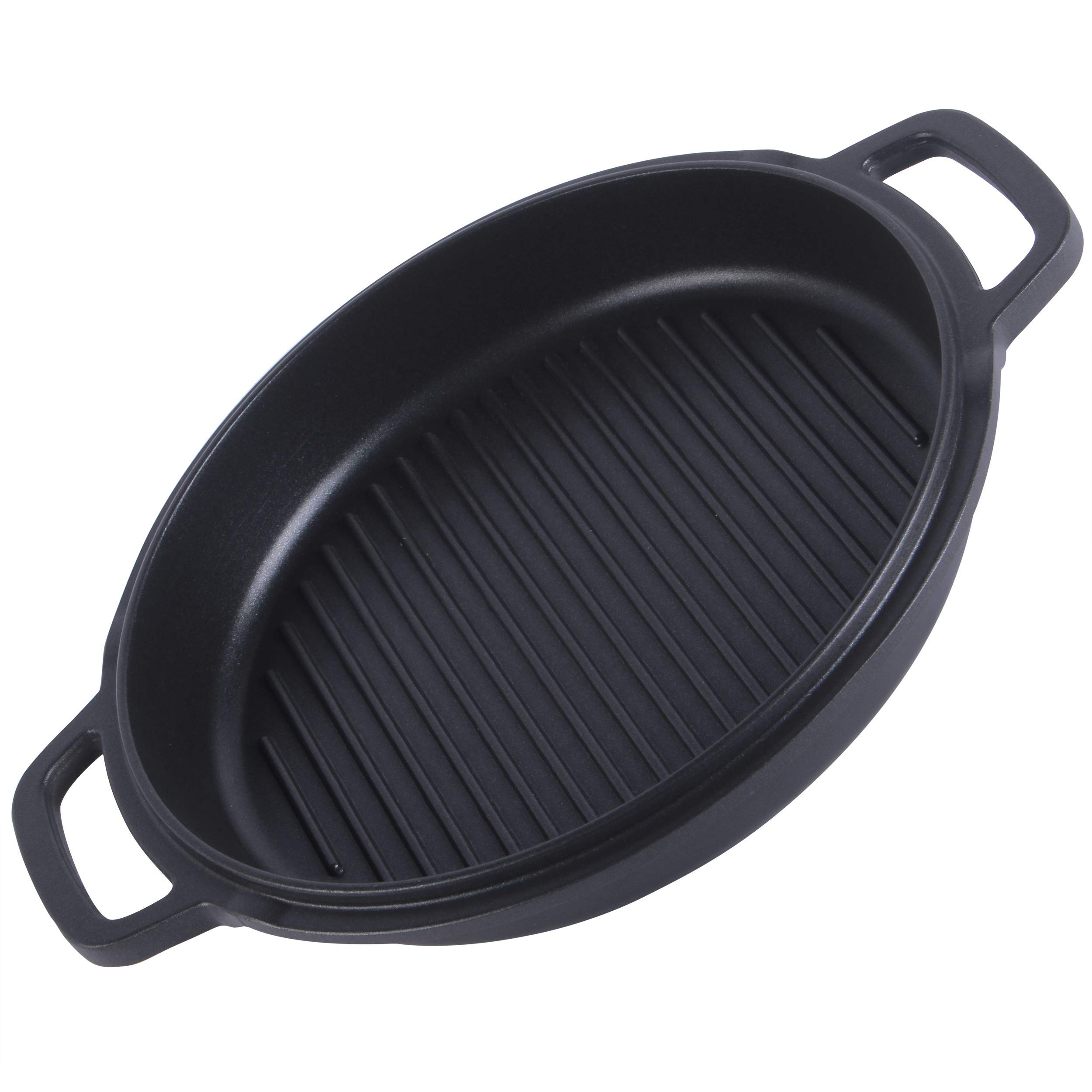 Buy RXXM Nonstick PreSeasoned Cast Aluminium Grill Pan With Assist
