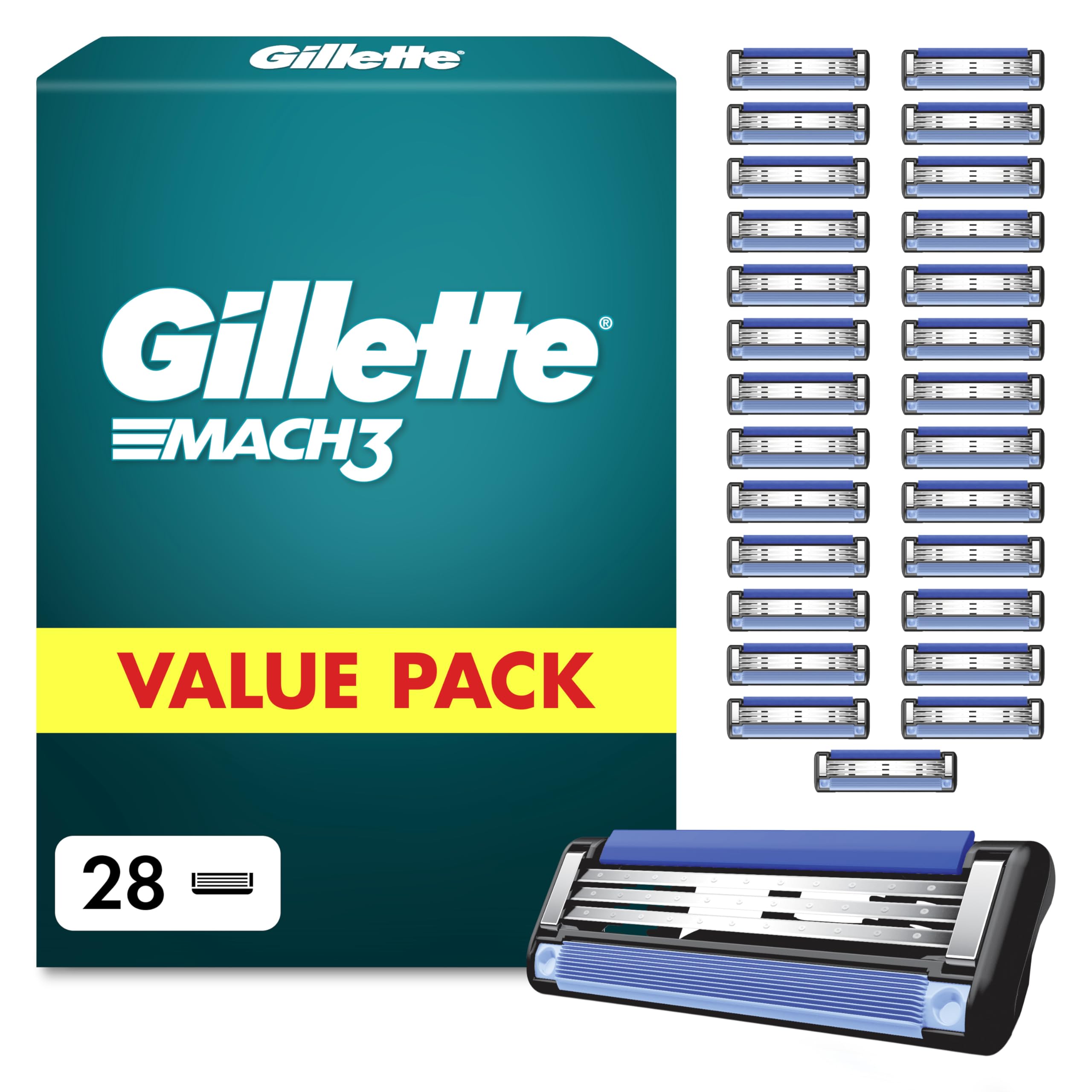 Gillette Mach3 Rasierklingen – 28 Original Ersatzklingen