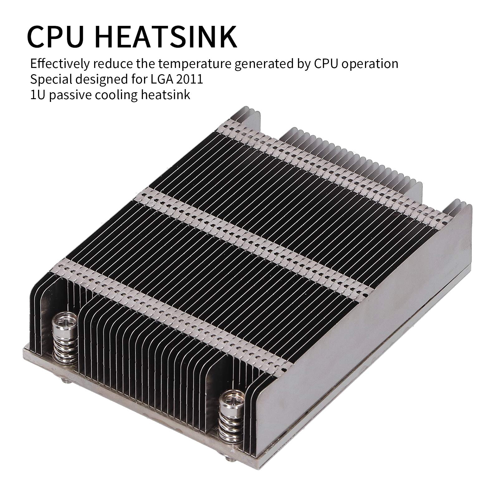 Dissipatore di calore CPU passivo 1U, dissipatore di calore CPU del computer, per LGA 2011