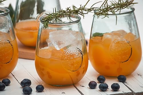 Miniatura 6 de Vidrios San Miguel - Vasos para beber de 21 onzas, hechos de vidrio 100% reciclado, juego de 6 vasos auténticos en relieve, gran juego de