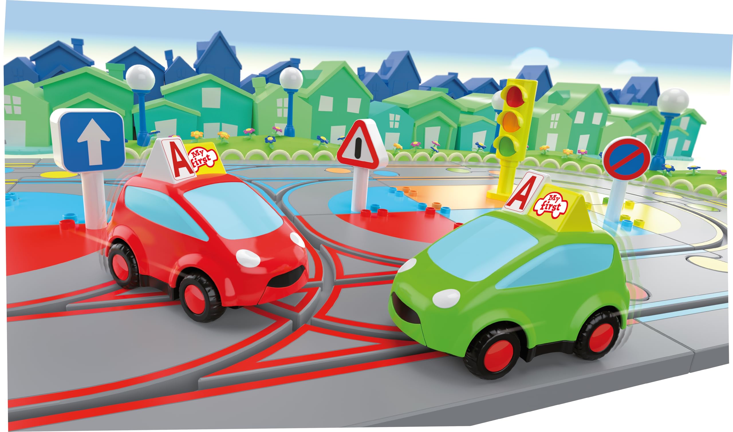 SCALEXTRIC - Circuito Preescolar My First Scalextric - Pista de Carreras Completa, Coches y mandos incluidos - Juguete para niños a Partir de 3 años