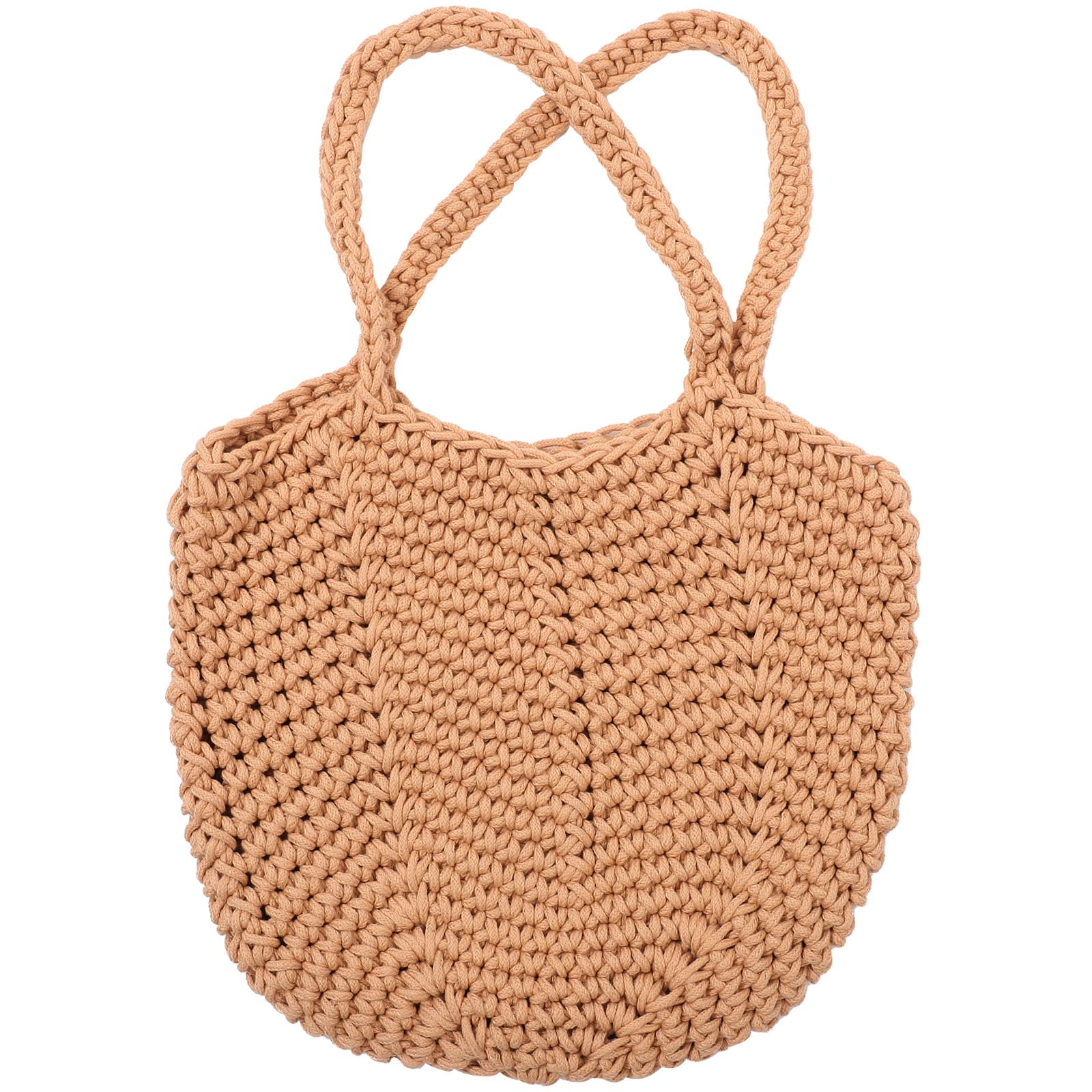 Healeved Borsa in Corda di Cotone Intrecciata a Mano Borsa da Spiaggia Tracolla per Donne