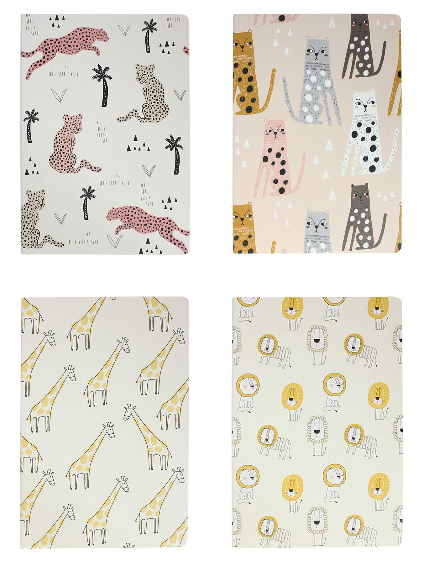 Emartbuy Animal Soft Cover Exercise Book Diary Notebook Notepad Writing Journal Ruled B5 Size 32 Sheets (64 Pages) - Set of 40