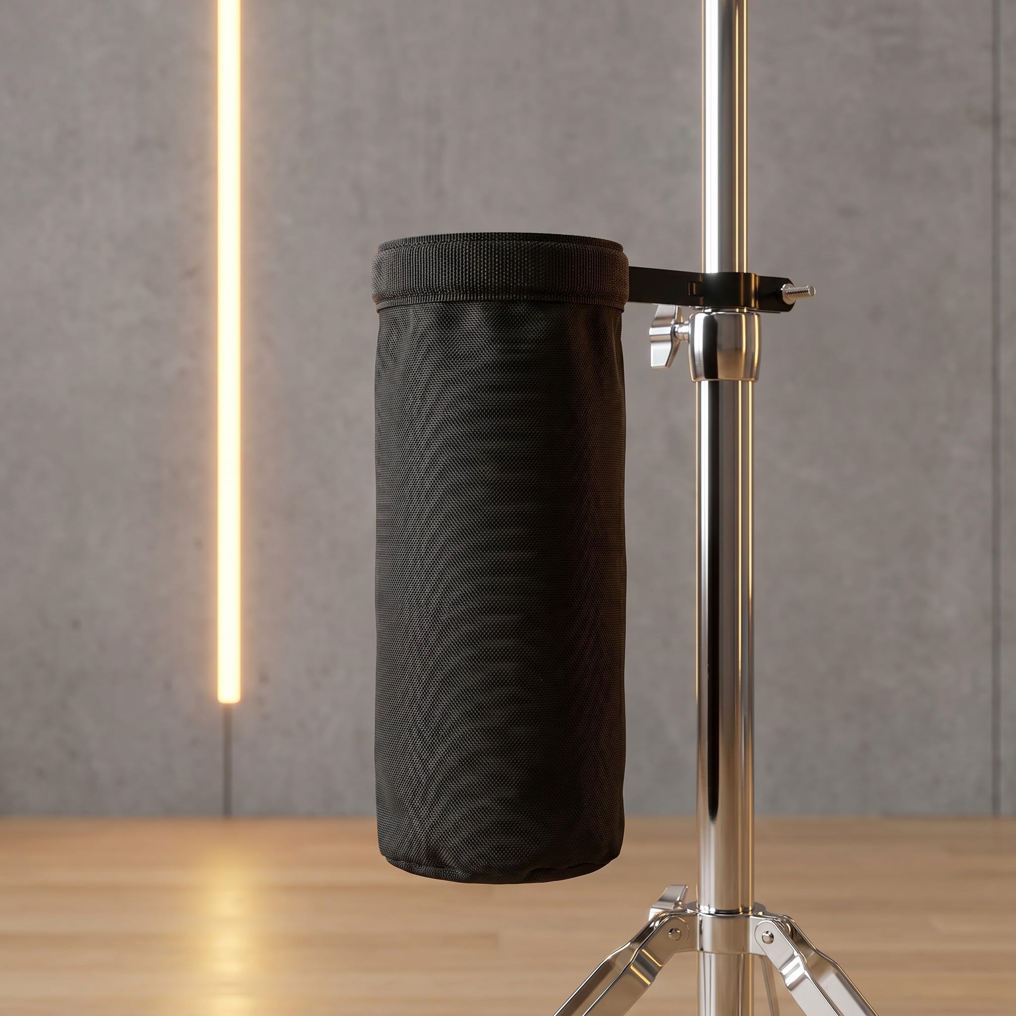 Kisangel Set di 3 custodie per bacchette da batteria, borsa portatile con morsetto regolabile, custodia in tessuto Oxford per bacchette, spazzole e mazzuoli, porta