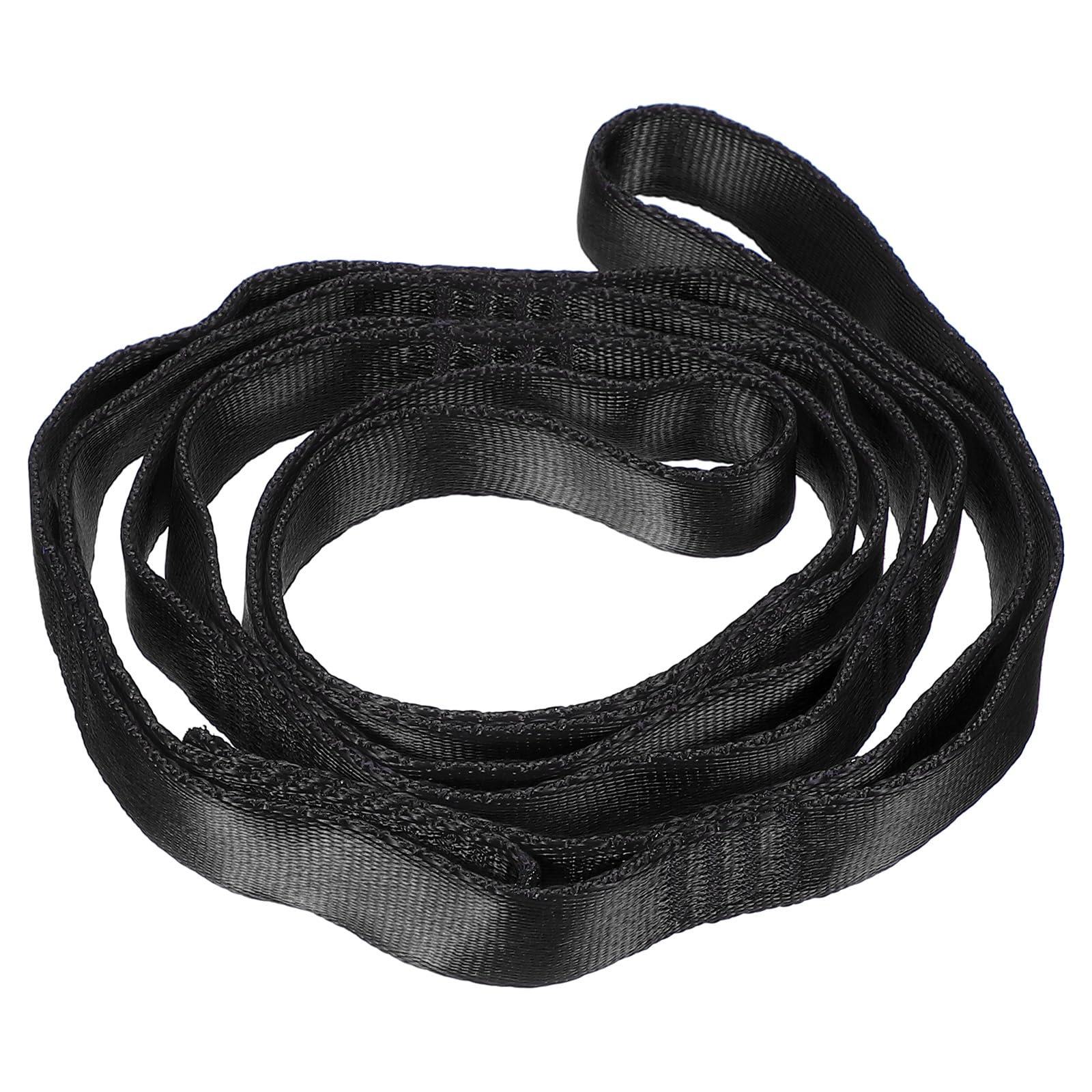 PATIKIL 22KN Adjustable Daisy Chain Yoga Extend Belt 1.1M, Nylon Sling Straps for Home Workout Exercise Pilates Gymnastics, Black