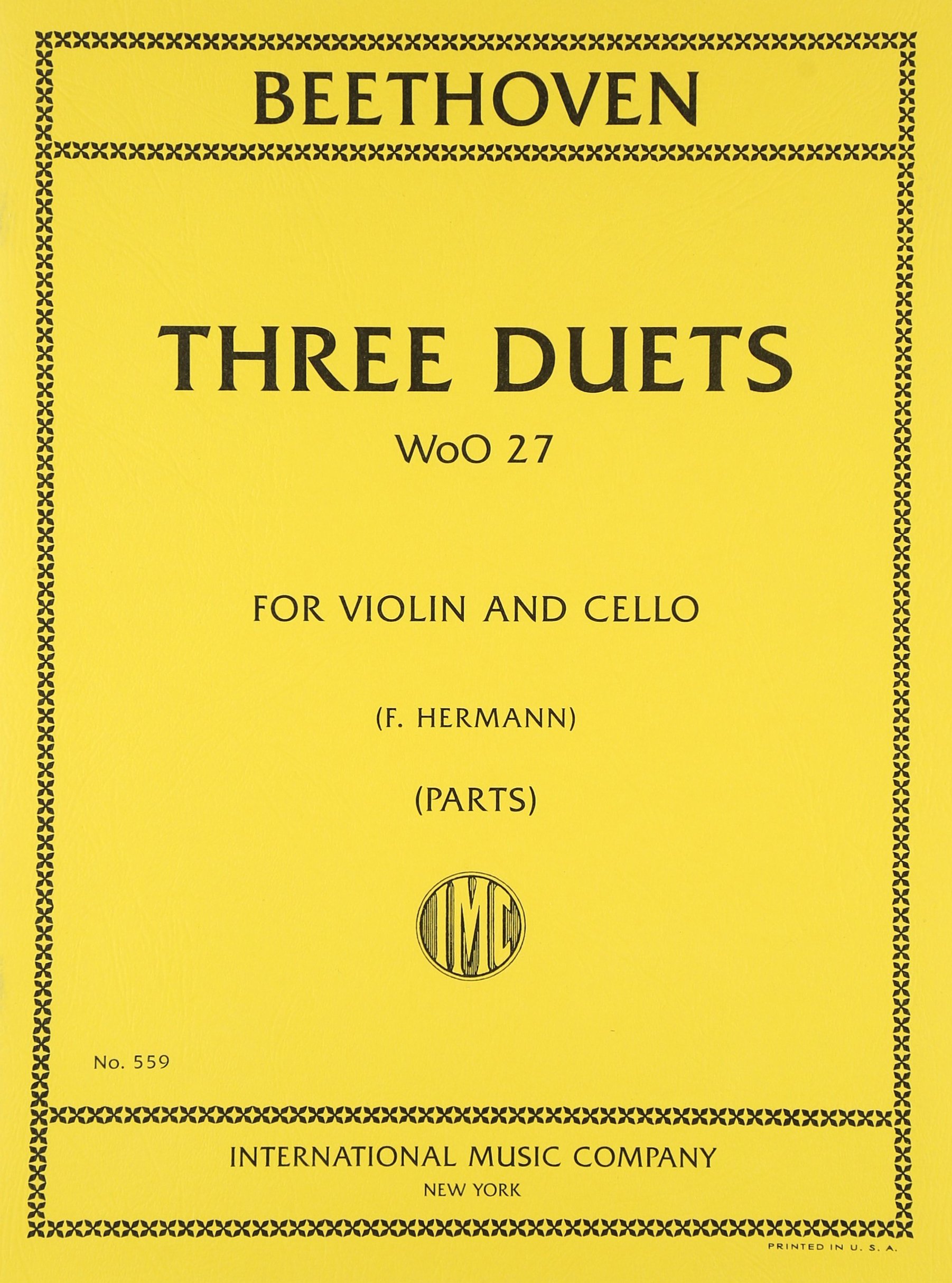 ベートーヴェン: バイオリンとチェロのための3つの二重奏曲