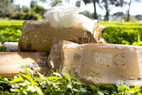 Miniatura 3 de Nurture BioBag, toallitas húmedas ultra suaves de calidad prémium para bebé, color blanco, 768 unidades, sin químicos, sin fragancia, ecológicas,