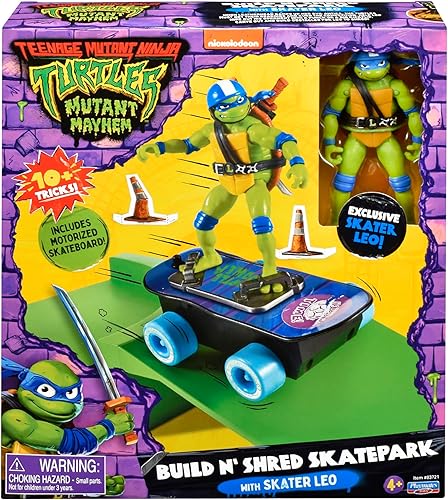 Miniatura 8 de Teenage Mutant Ninja Turtles Mutant Mayhem Leonardo en una patineta con accesorios de Playmates Toys - Exclusivo de Tienda