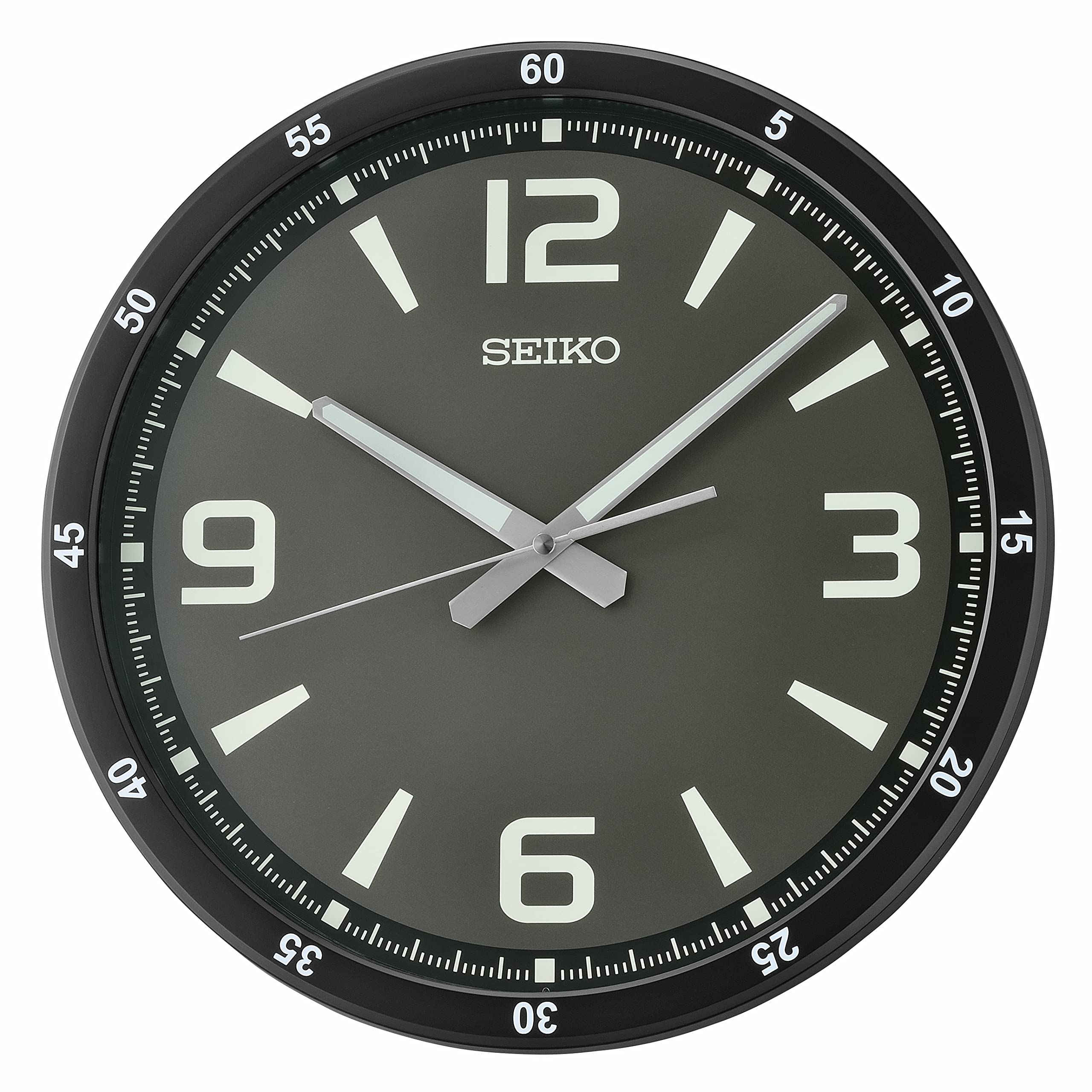 SeikoSeiko Shi Dial Wall Clock, Black