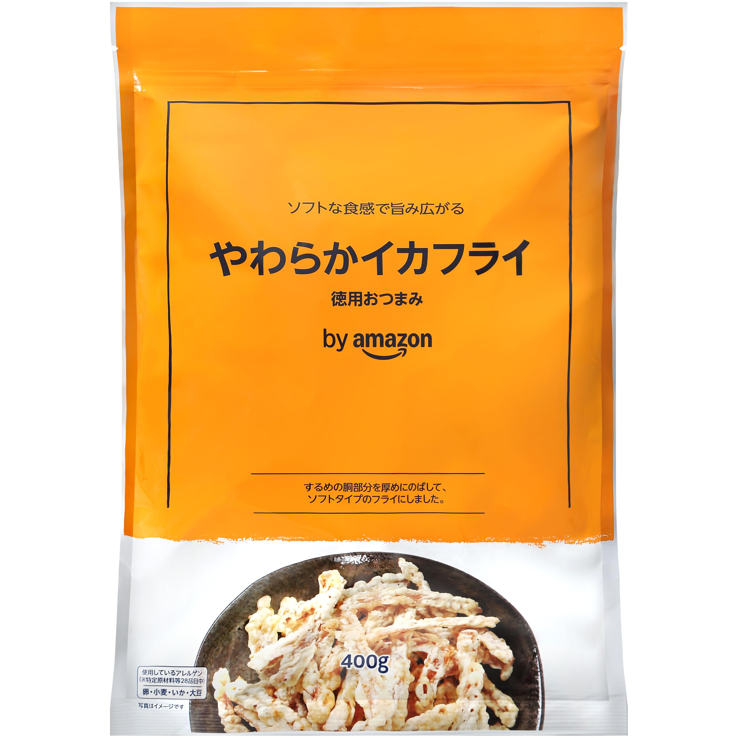 by Amazon やわらかイカフライ 400g 大容量 チャック付き