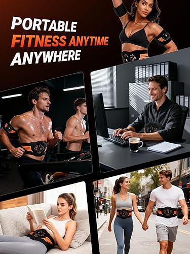 Miniatura 7 de Estimulador muscular EMS, estimulador de abdominales, aparato de fitness (modelo AST-301), abdominales, máquina abdominal, estimulador abdominal,