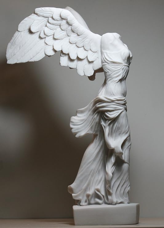 greekartshop Winged Victory of Samothrace Goddess Cast Marble Statue Sculpture 14.17 inches