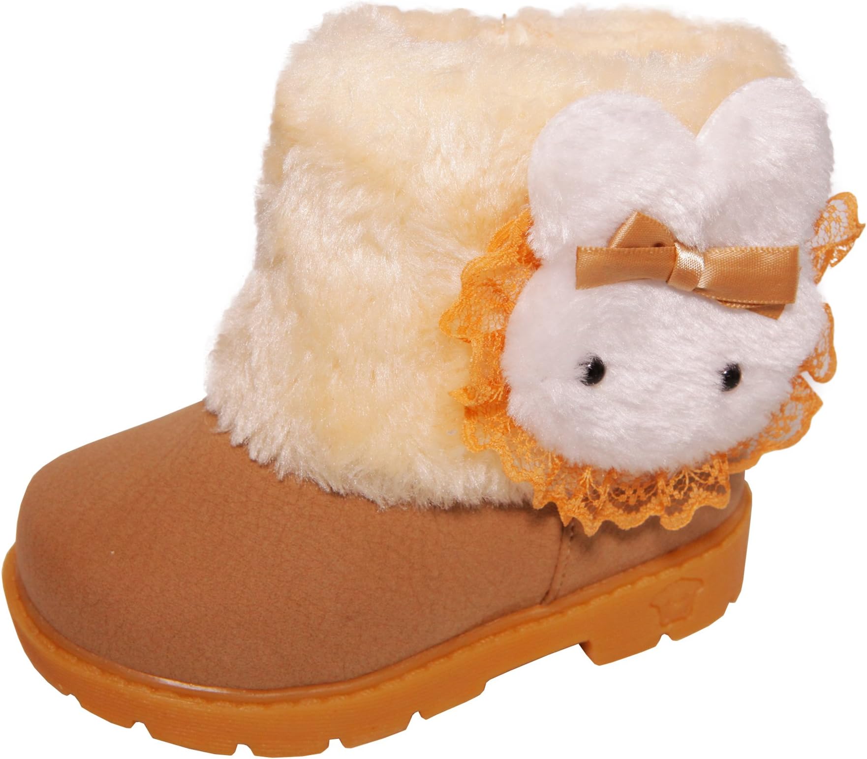 Conda Kids Tan Bunny Boots - Fur Boots Size 12 M US Toddler