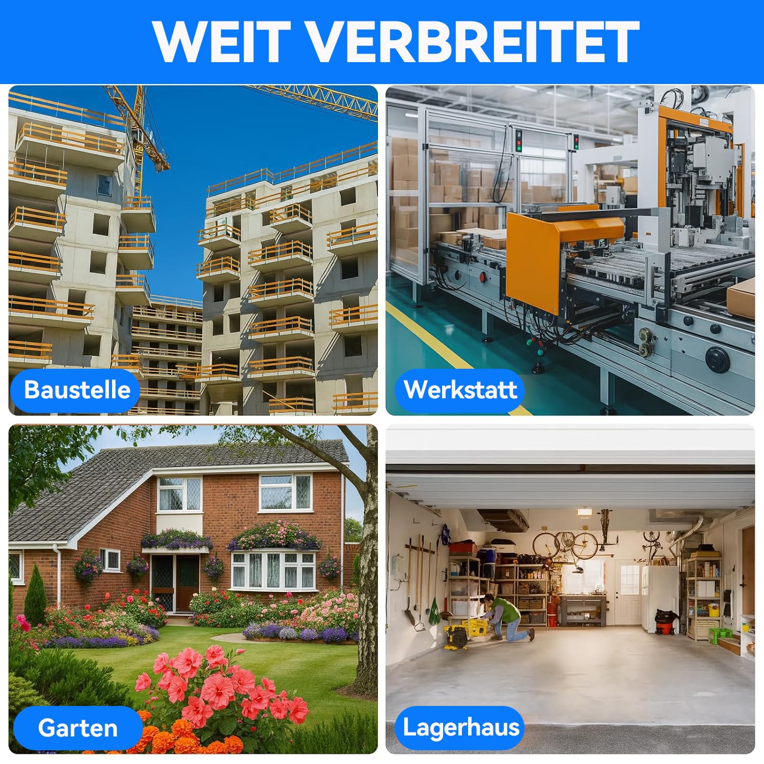 Warmfay Unterverteilung Verdrahtet Sicherungskasten mit FI Schalter, LS Schalter und Überspannungsschutz, Unterputz Aufputz 3-Reihig Verteilerkasten IP54 Wasserdicht für Haus Werkstatt und Gewerbe