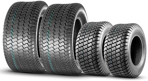 MaxAuto Neumáticos para cortacésped de 16 x 6.50-8 delanteros y 23 x 9.50-12 traseros, 16 x 6.5 x 8 nhs y 23 x 9.5 x 12 nhs, neumáticos de césped