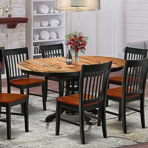 Miniatura 2 de Mantel ovalado ajustable de madera de poliéster elástico, tablones de pared de madera dura de teca estilo cabaña, mantel ajustable con estampado