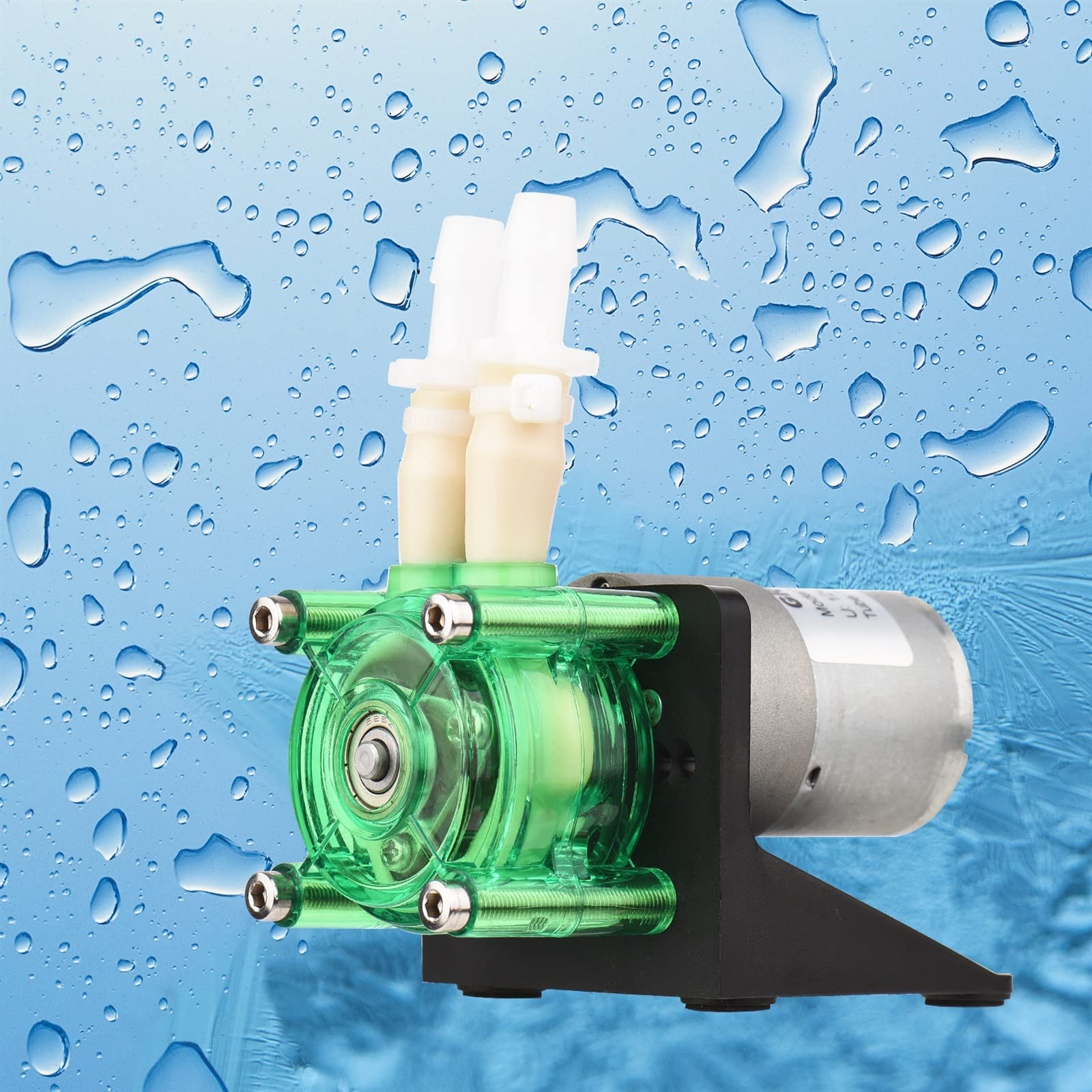 Bomba dosificadora de 12V/24V CC, bomba peristáltica, Mini bomba de líquido de agua, tubo BPT autocebante, 700 ml/min for acuario, laboratorio, estilo de Panel L ,Resistente A La CorrosióN(24V)