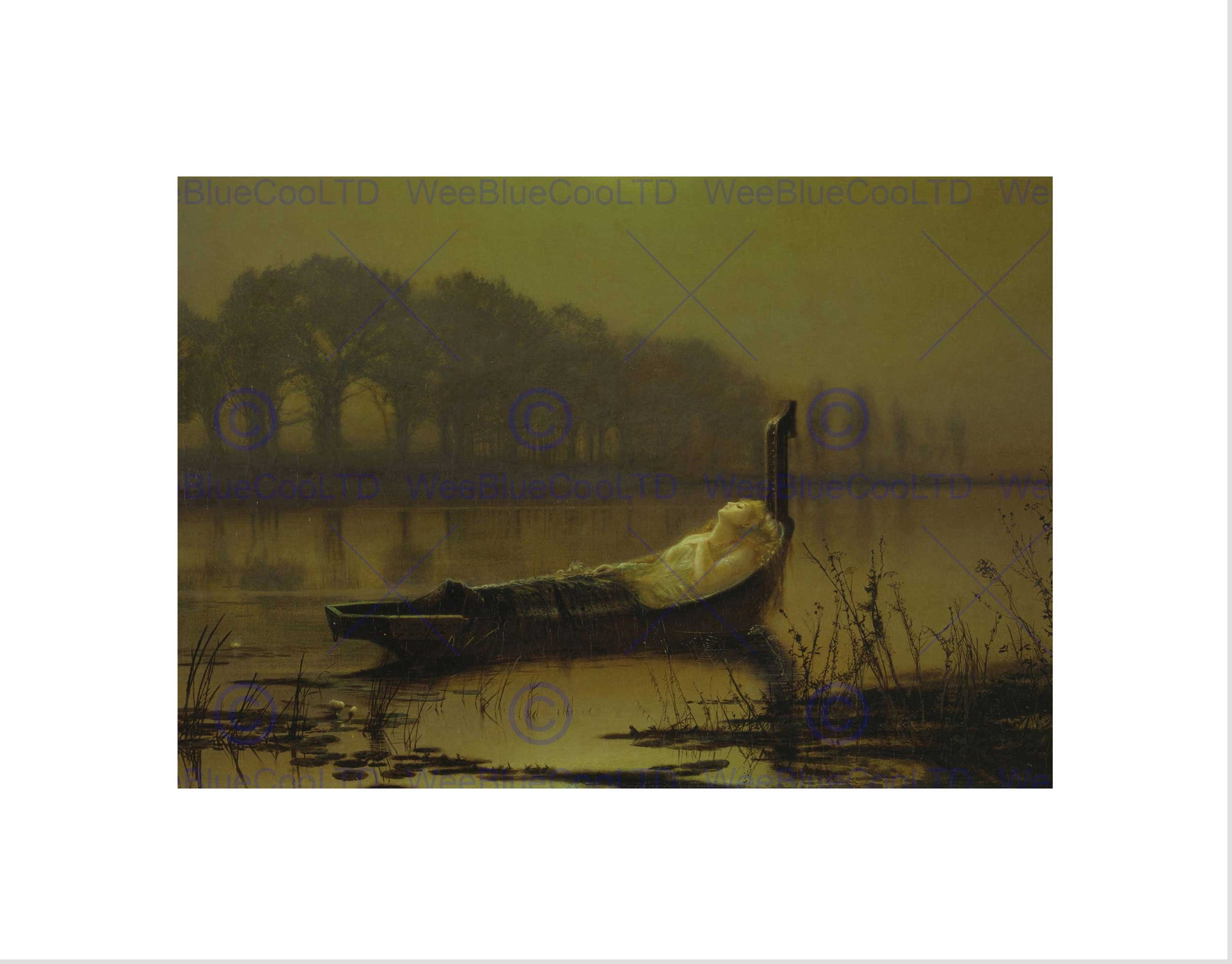 Wee Blue Coo John Atkinson Grimshaw Lady Of Shalott Old Master Wall Art Print