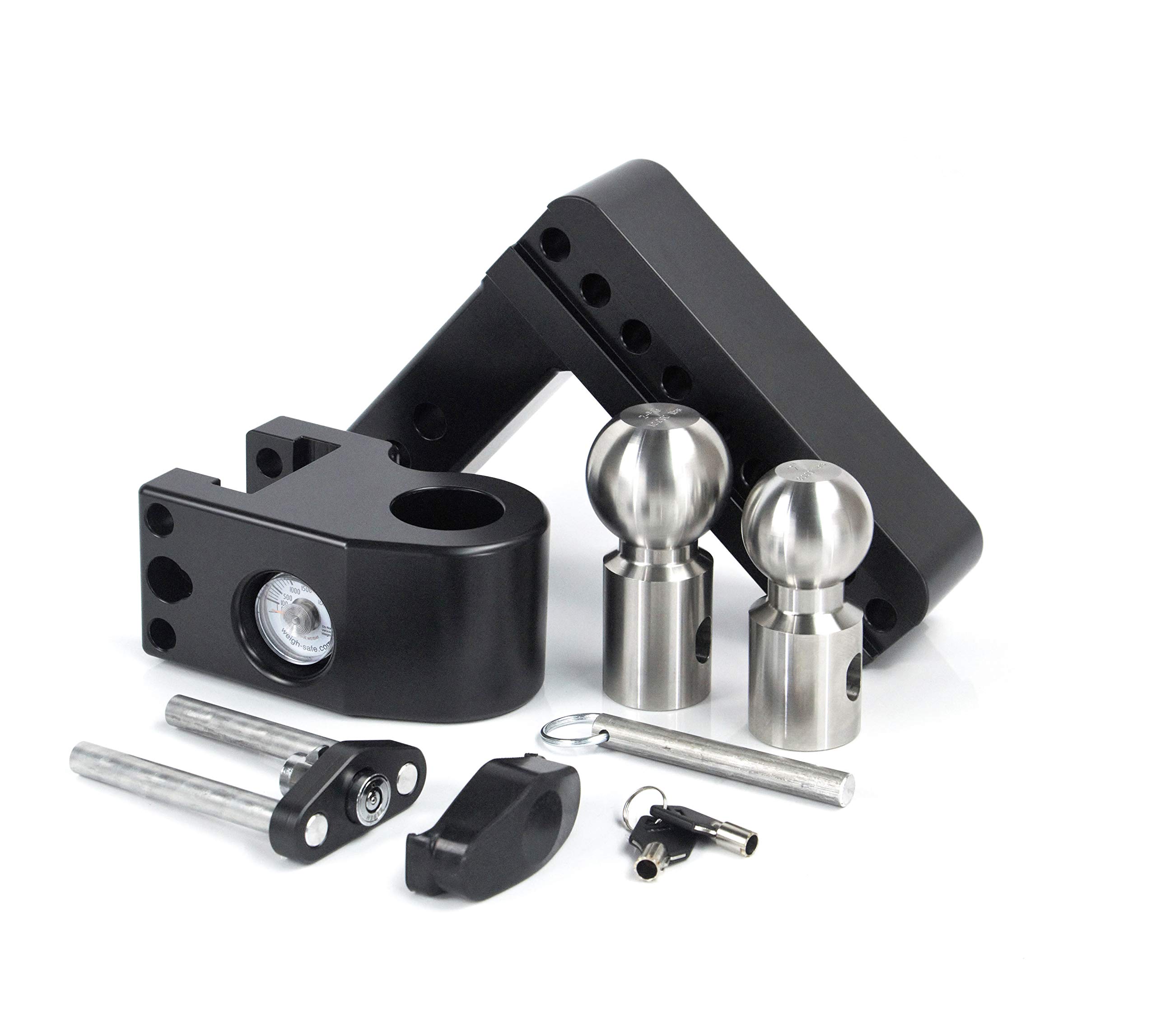 Weigh Safe 6in Drop Hitch W/ 2in Shank (8k/10k Gtwr) - Black