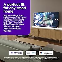 Vista 4 de Roku Tira de luces LED inteligente, 16.4 pies - Opciones de color con brillo y temperatura ajustables - Tiras de luces WiFi inteligentes de pelar