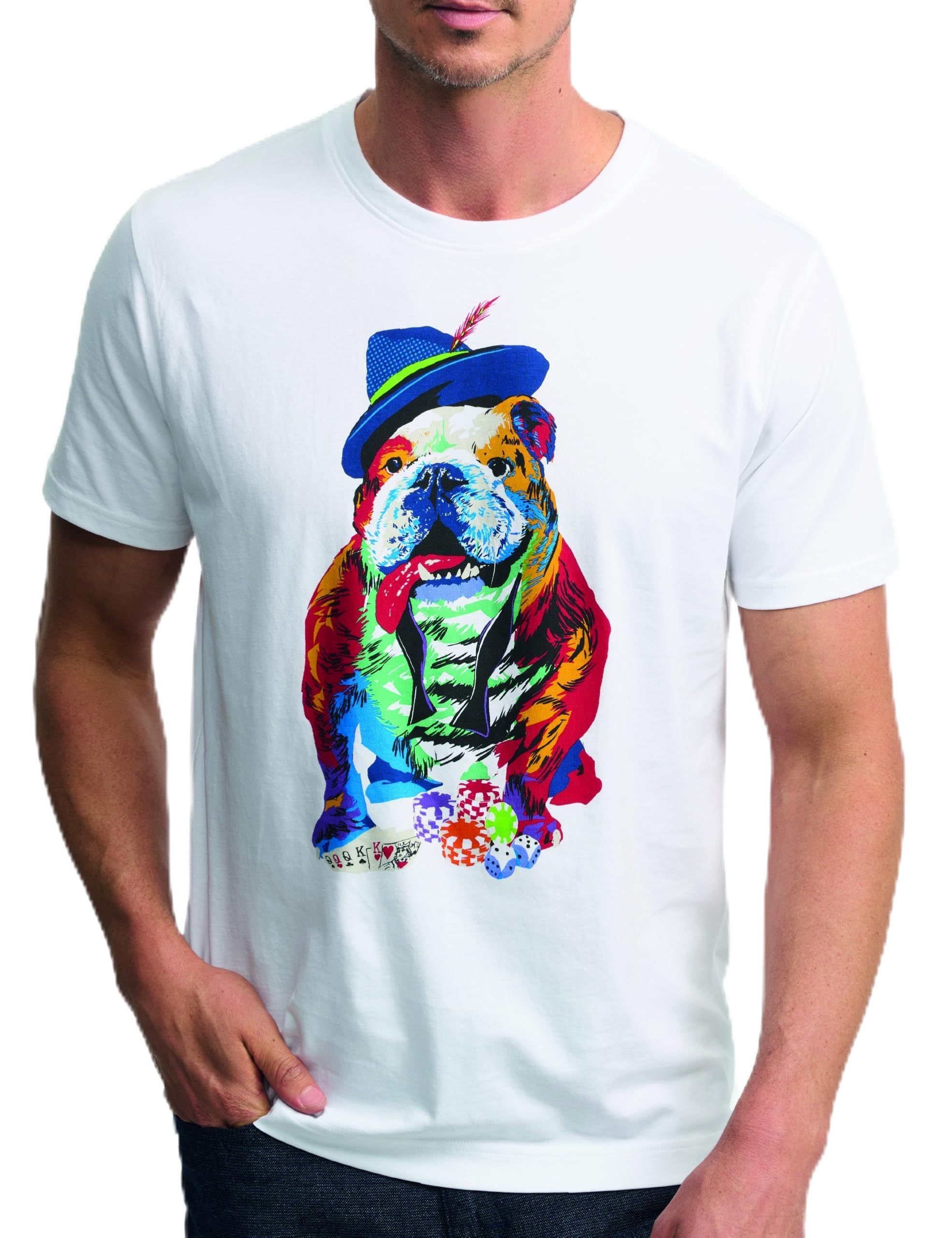 Robert Graham Mens Graphic Crewneck T-Shirt