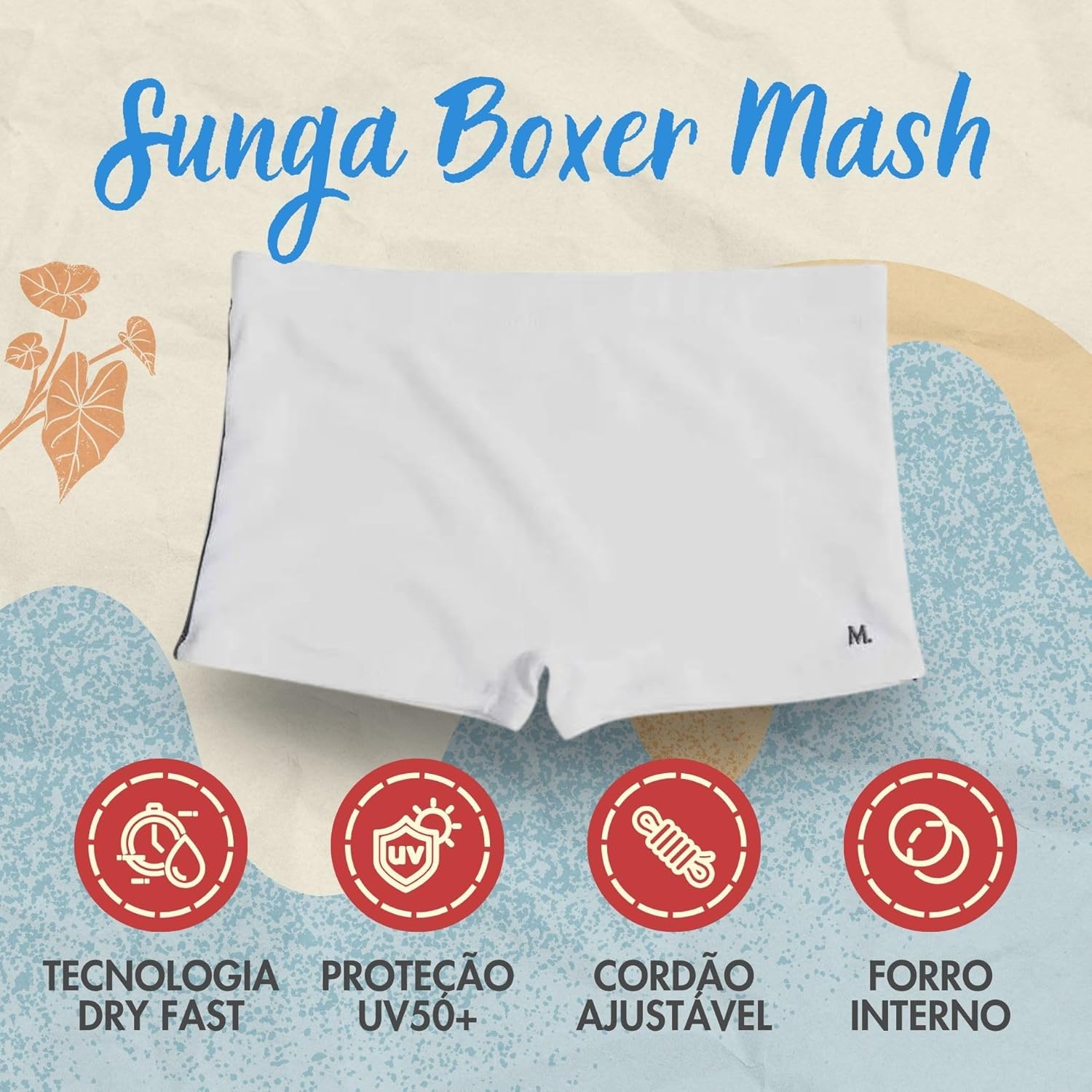 Sunga Boxer Mash Masculina Cordão Ajustável Natação Praia UV 50+ Lisa em promoção! Veja a oferta e mais achadinhos de Moda praia 2 Hoje é o melhor dia para comprar Sunga Boxer Mash Masculina Cordão Ajustável Natação Praia UV 50+ Lisa com aquele preço maroto! Promoção! Aproveite a oferta! 2
