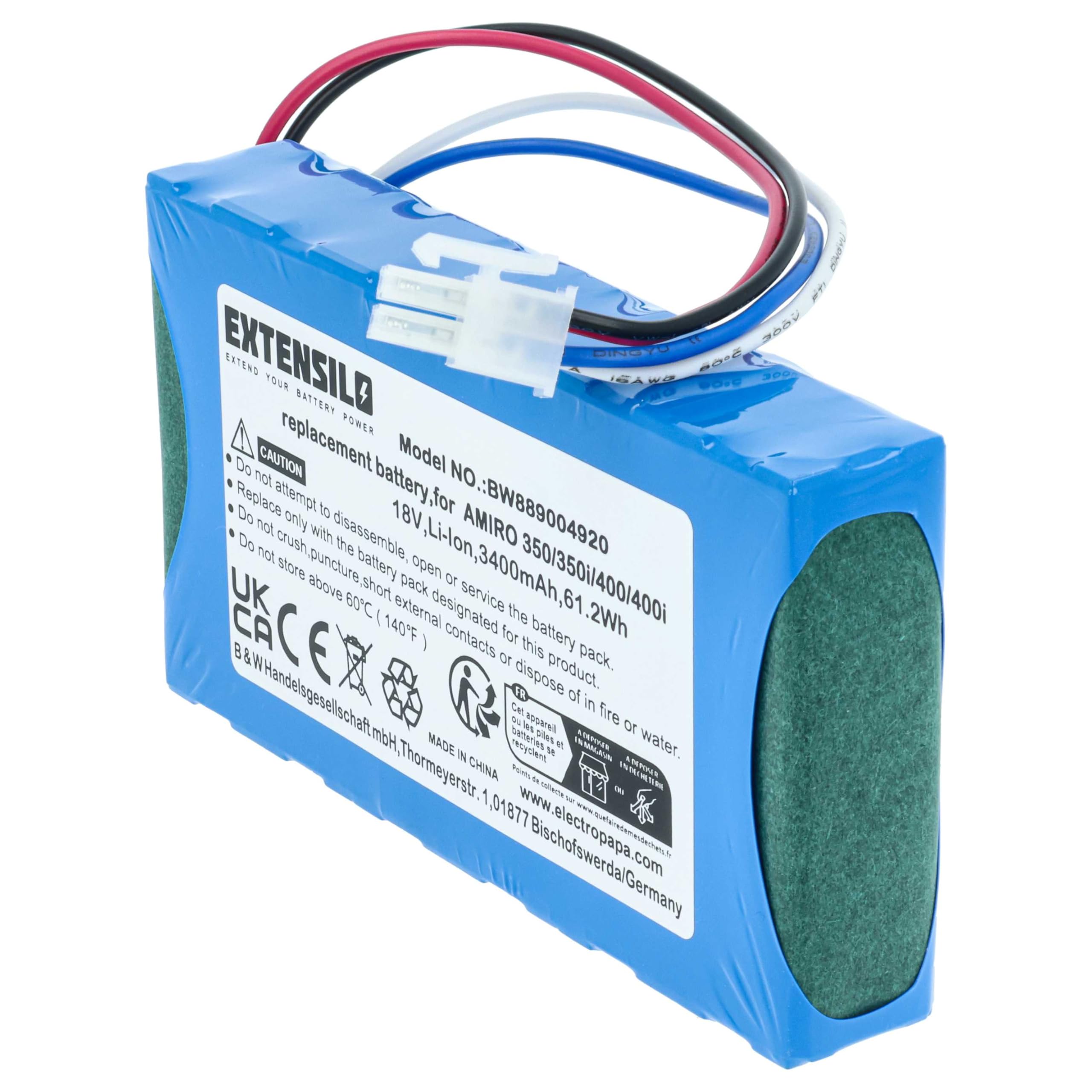 Zamiennik baterii do Yard Force 1920726, GMBE-SP10283, GMBE-SP11571 do kosiarki robotycznej (3400 mAh, 18 V, Li-Ion)