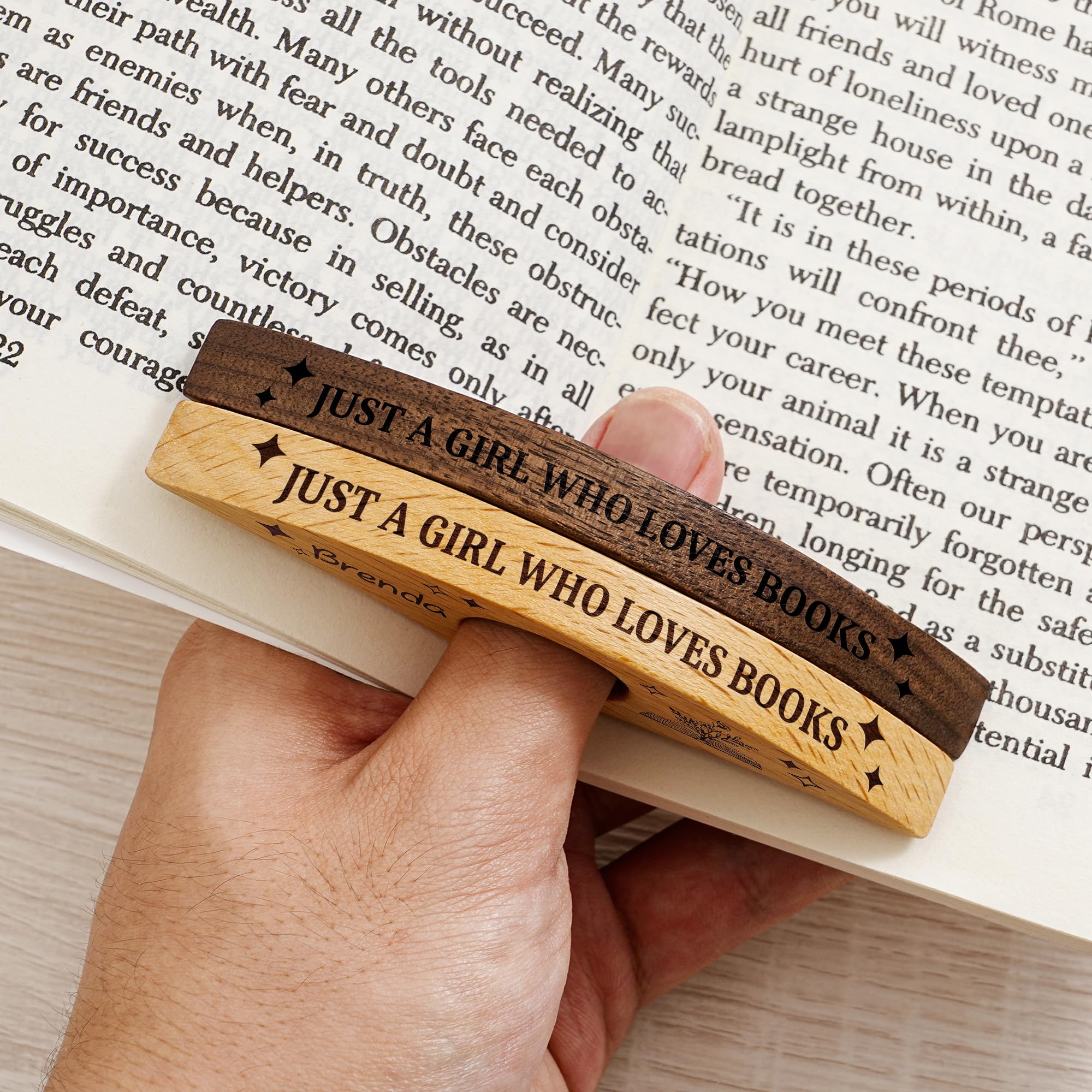 Personalized Thumb Book Page Holder, Custom Page Holder for Girl, Reading Bookish Accessories Gift for Teachers Book Lovers