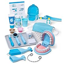 Melissa & Doug Set Per Piccoli Dentisti – Gioco Dentista con Attrezzi, Valigetta Medico, Giocattolo Educativo, Giochi di Imitazione Montessori, Regalo per Bambini e Bambine, 3+ Anni
