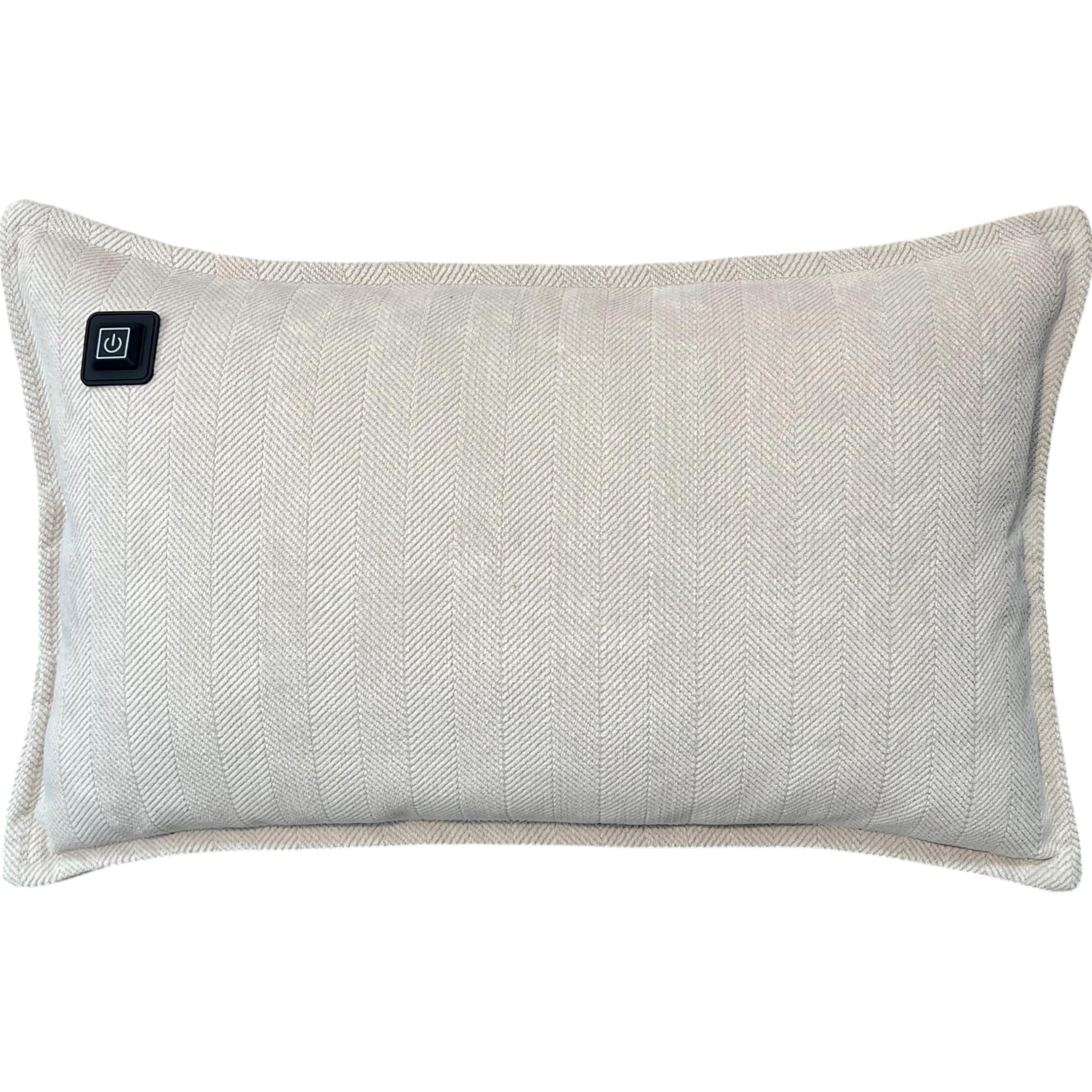 Almohadilla térmica infrarroja inalámbrica, almohadilla térmica con banco de energía, chenilla, 30 x 50 cm, flexible y con cable integrado de 3 m (beige)
