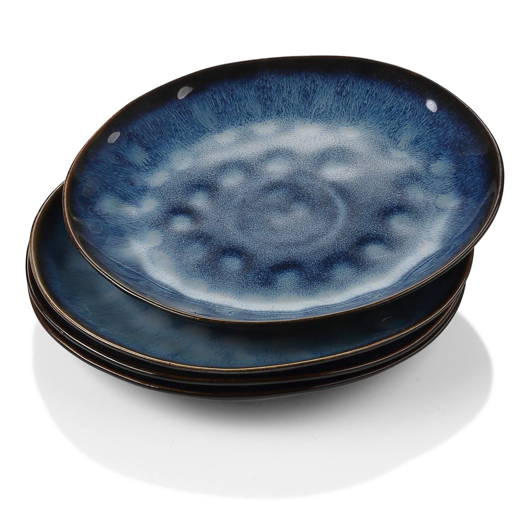 vancasso, Starry Series, Ceramic Dessert Plate 4 Pieces, 21 cm, Handmade Vaeseille - Impresionist Style