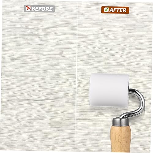 Miniatura 5 de TEHAUX Rodillo de costura para papel tapiz, rodillo plano de madera para el hogar, rodillo de bricolaje multifunción, herramienta de rodillo para el