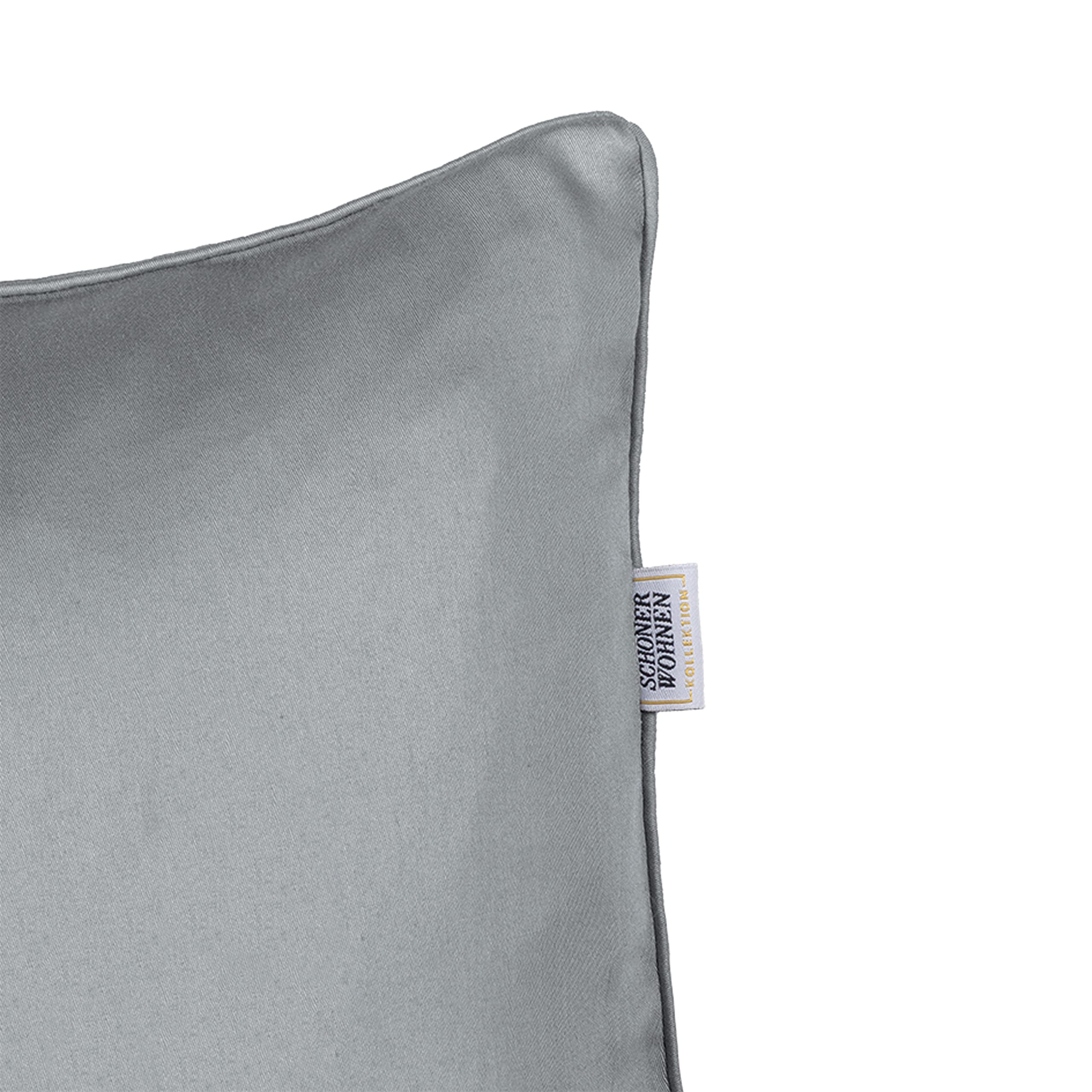 Ropa de cama Pure 135 x 200 gris – Ropa de cama de algodón – Juego de ropa de cama con funda de almohada de 2 piezas – Funda de almohada de 80 x