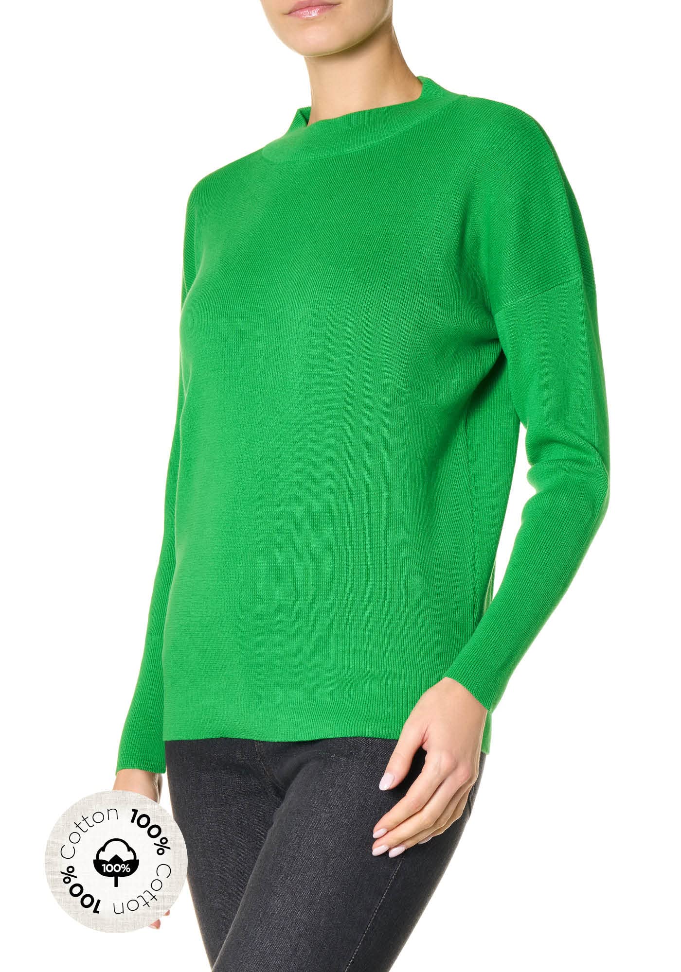 Goldenpoint Donna Maglia Traforata Manica Lunga