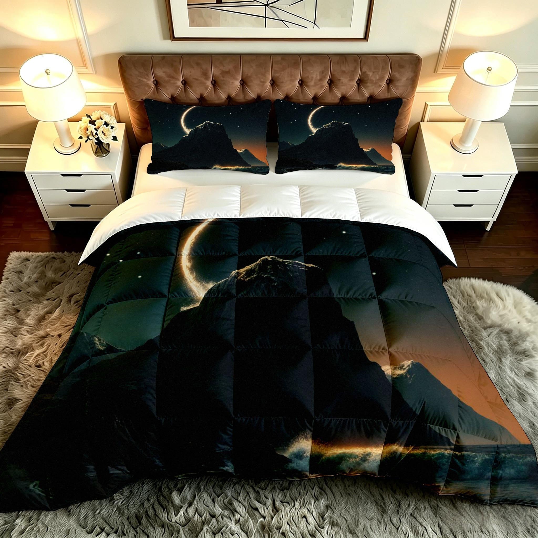 Edredón nórdico cama 105 estampado 3D de 200x200 cm con fundas de almohada 50x75