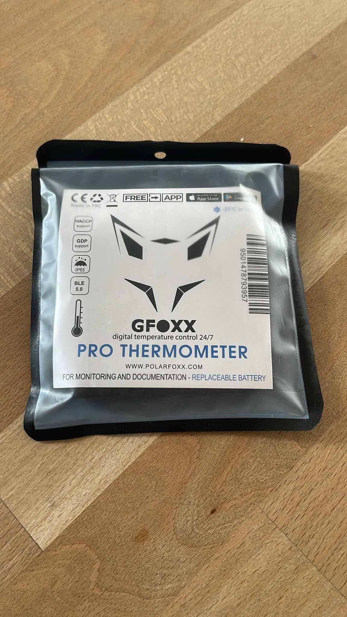 Bluetooth-Thermometer Pro Edition HACCP IP67 App-gesteuert für Kühl- & Tiefkühlbereiche