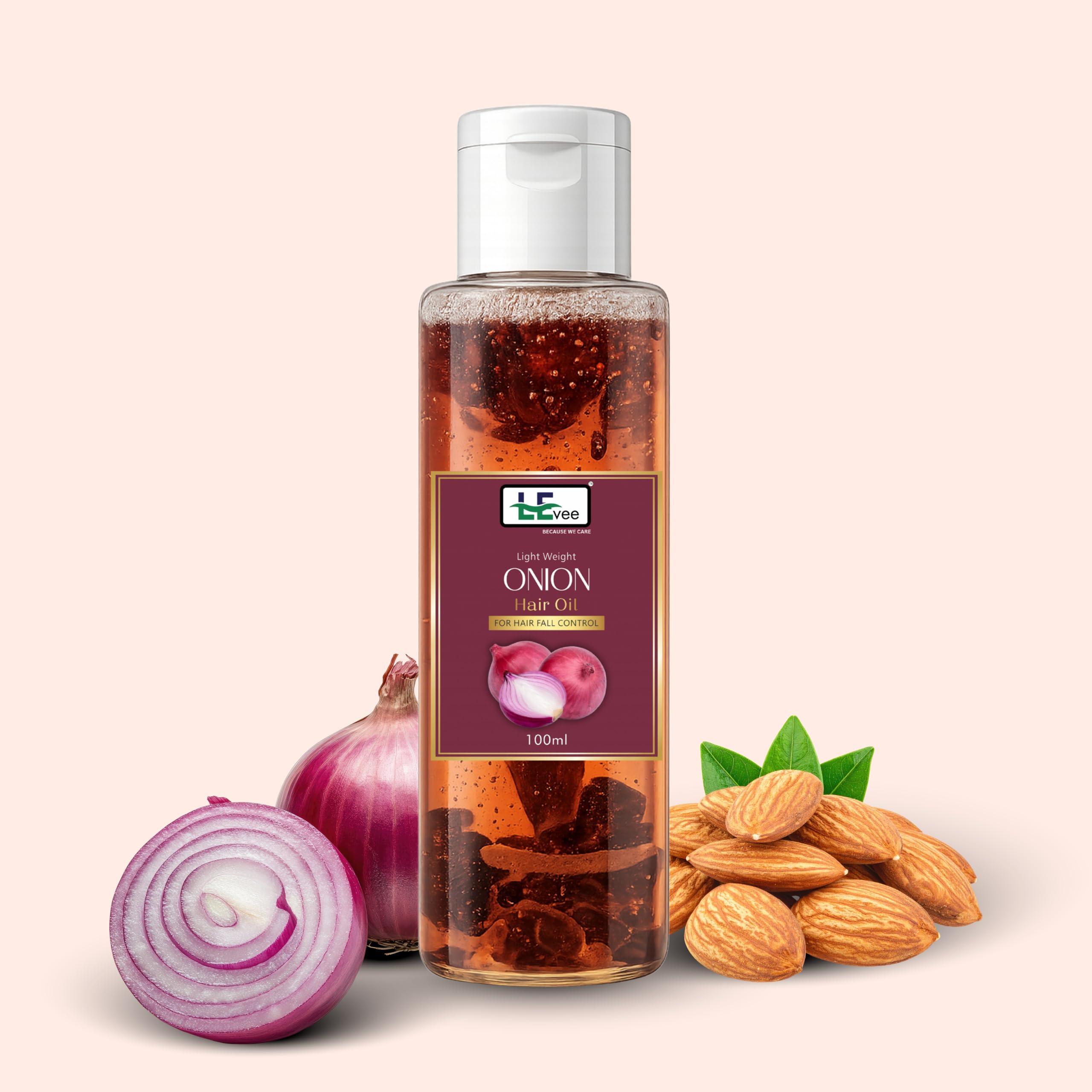 LEvee Onion Black Seed Hair Oil with Amla & Coconut Oil – Natural Hair Growth Serum for Stronger, Shinier Hair – Non-Sticky, Paraben & Mineral Oil Free | 100ml-image-38