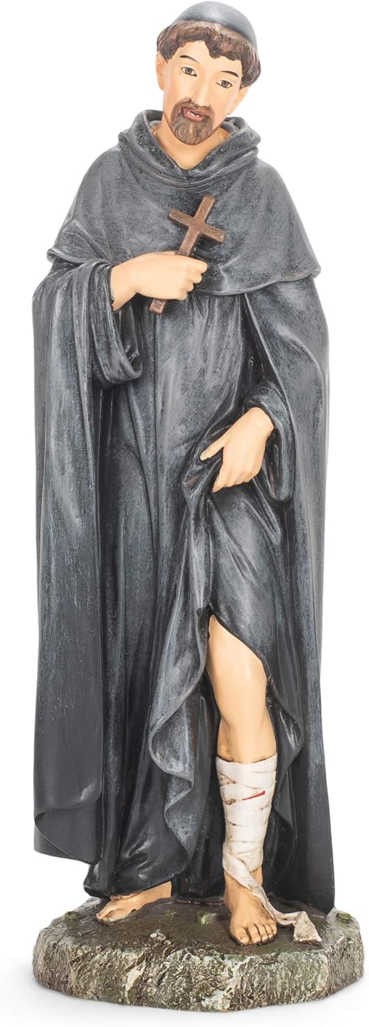 Joseph's Studio by Roman - St. Peregrine Figure, 10 Scale Renaissance Collection, 10 H, Resin and Stone, Religious Gift, Decoration