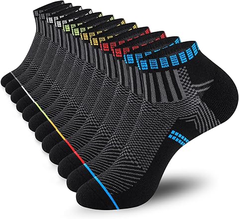 Calcetines Tobilleros 6 Pares, Transpirables Cortos Deporte Antiampollas, Running Algodon Para Hombre Mujer, Ideales Casa, Correr, Trabajo