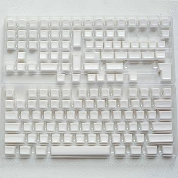 Amazon.co.jp: 半透明翡翠キーキャップ、142 キー/ABS/SA