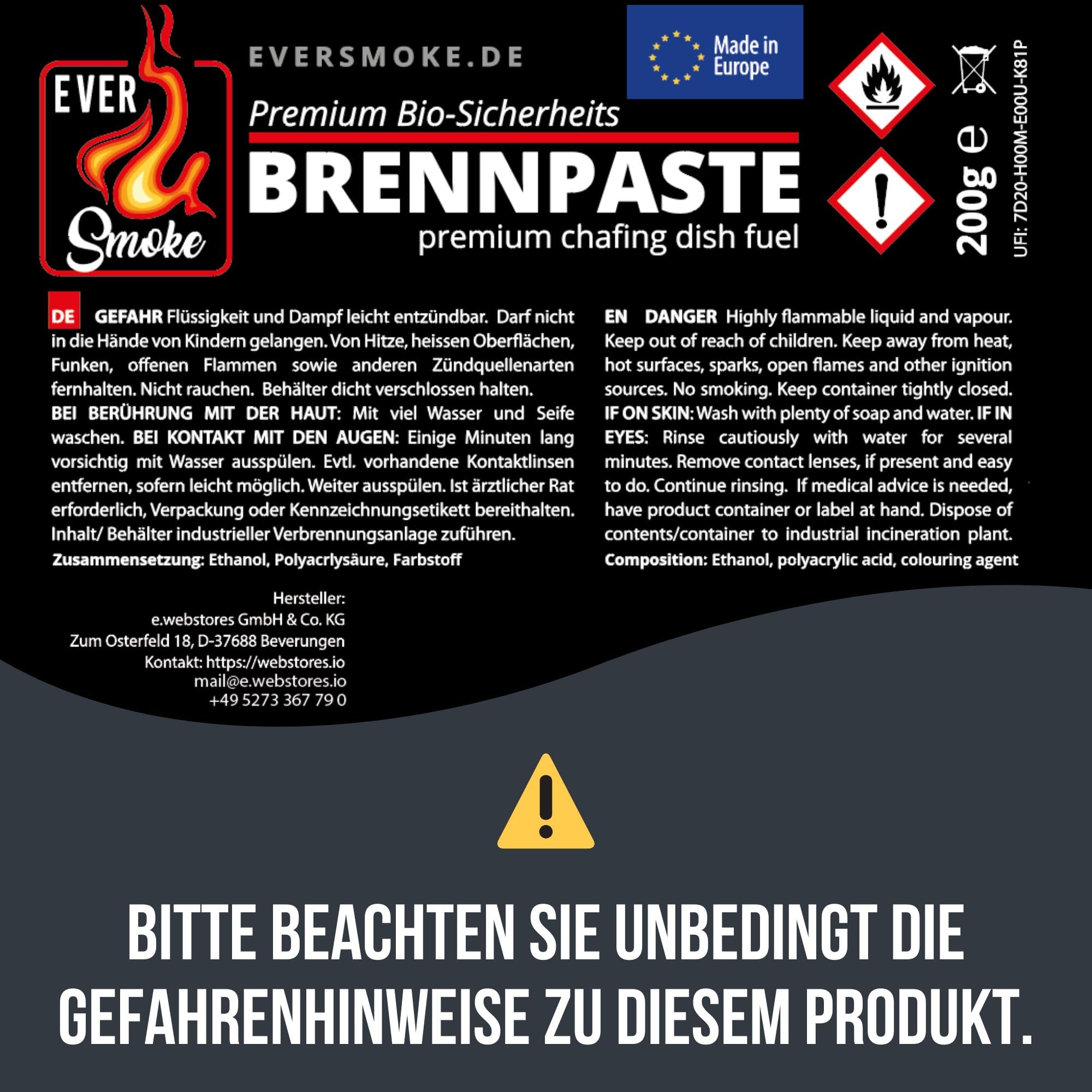 Deluxe Edelstahl Tischräucherofen XL Set | mit Brennpaste, Räuchermehl, Räuchergewürz, Brenner, rostfrei