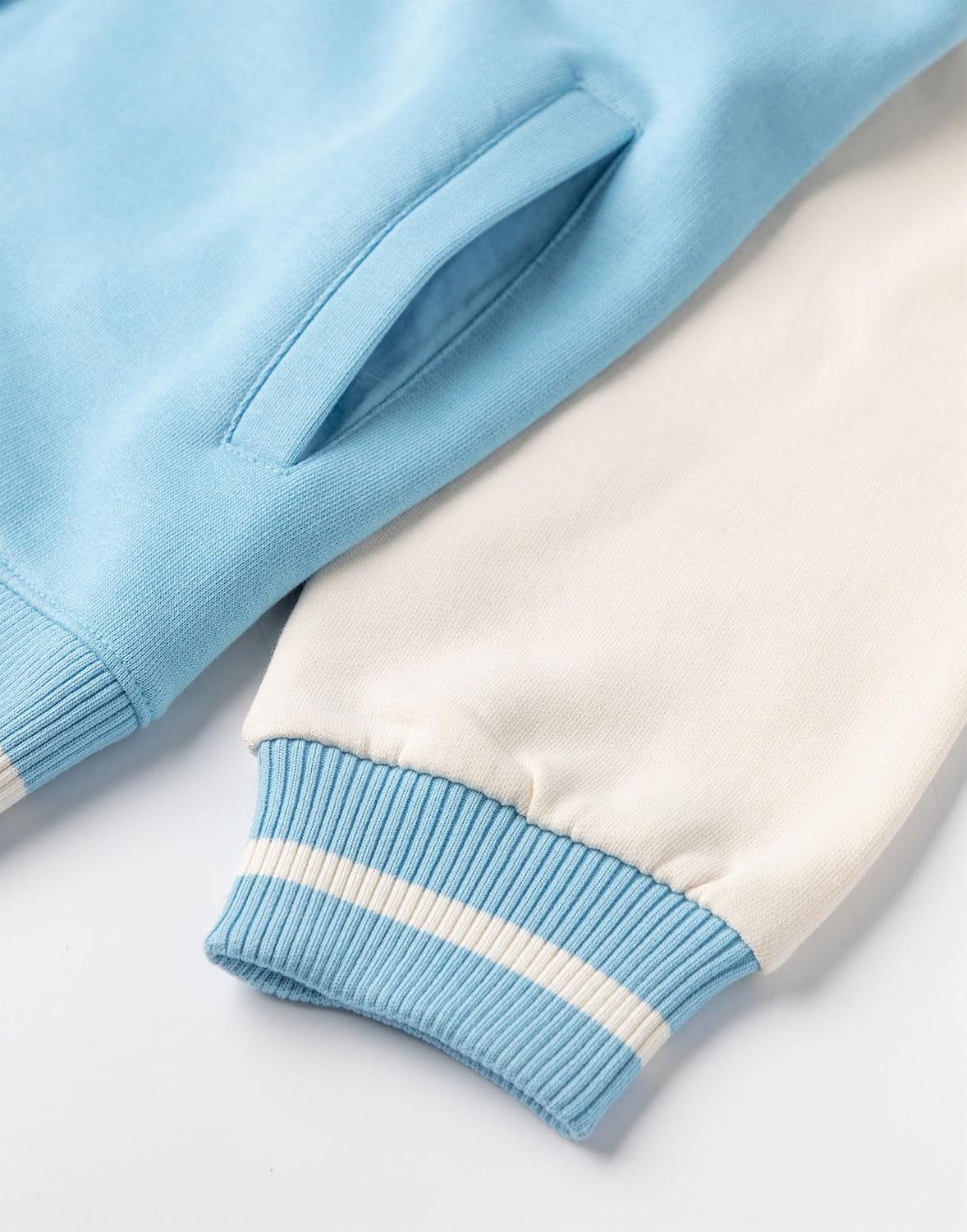 Disney Lilo and Stitch Girls Blue Bomber Jacket | Streetwear Varsity Jacket with Stitch Graphics | Long Sleeve Casual Wear - Image 7