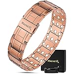 MagnetRX 3X Strength Copper Bracelet - 99.9% Pure Copper Bracelets for Men with Magnets - Premium Fold-Over Clasp and Adjustable Length with Included Sizing Tool (Stealth)