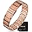 MagnetRX 3X Strength Copper Bracelet - 99.9% Pure Copper Bracelets for Men with Magnets - Premium Fold-Over Clasp and Adjustable Length with Included Sizing Tool (Stealth)