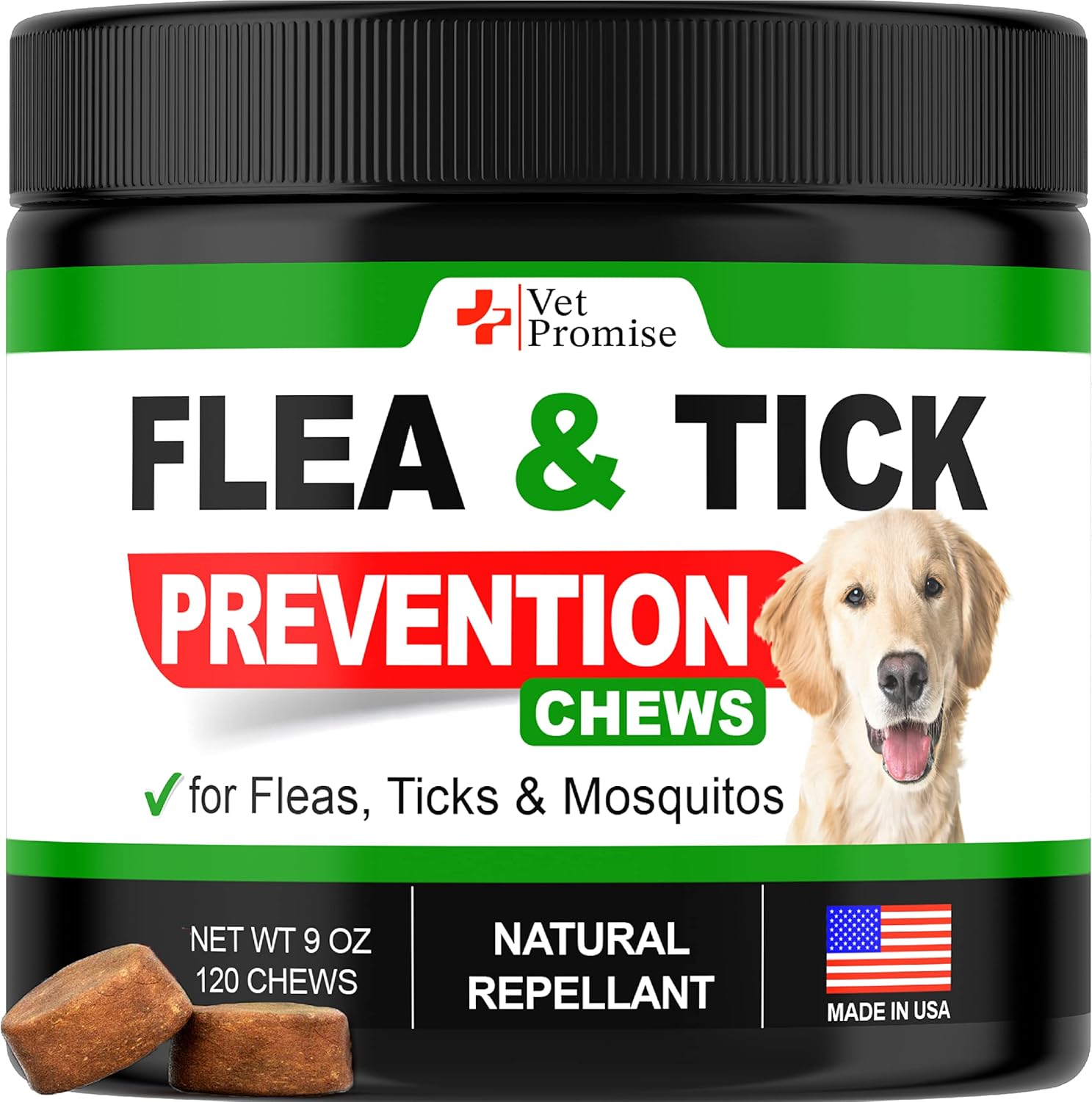 Flea and Tick Chews for Dogs Vet Formulated All