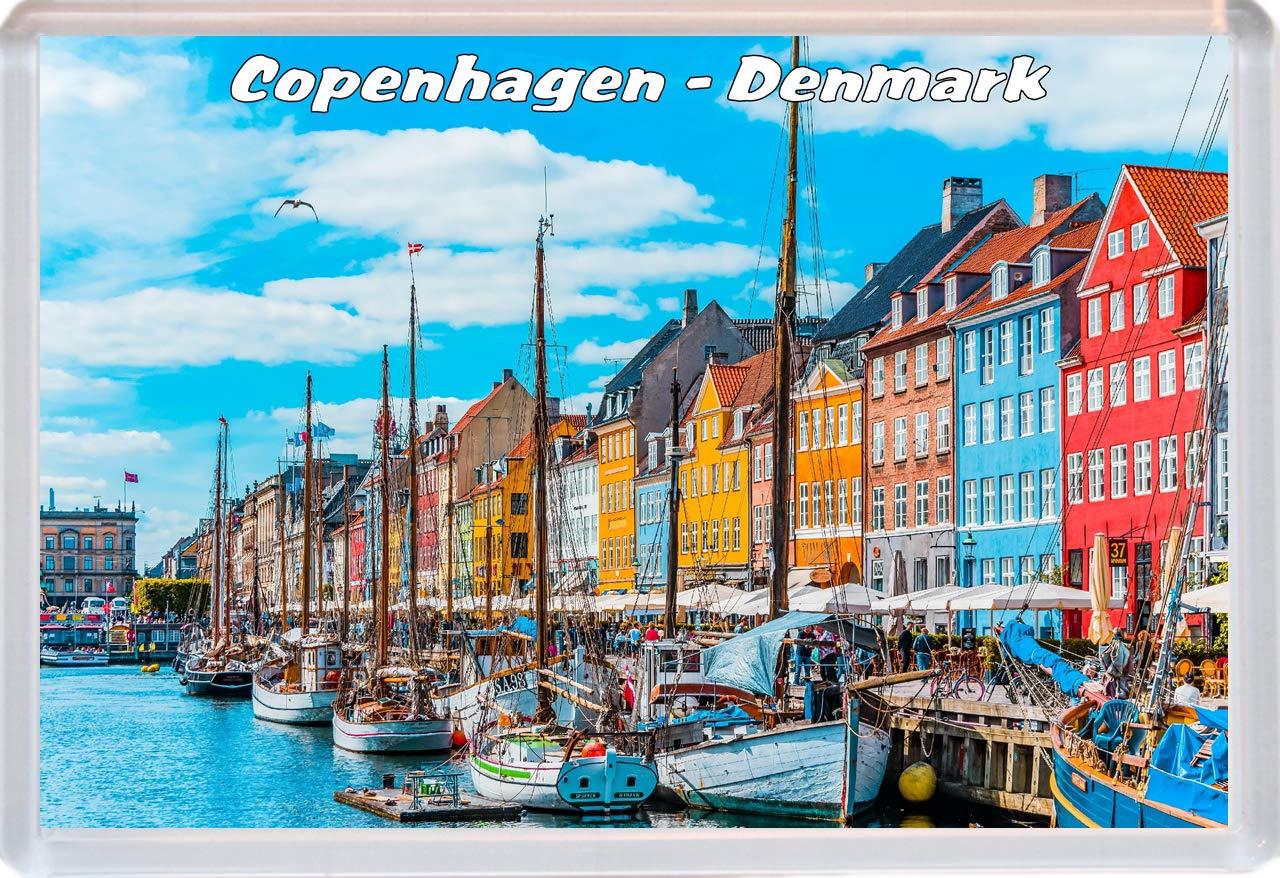 Baked Bean Store Multicolor Copenhagen - Denmark - 96 X 67Mm - Jumbo Fridge Magnet/Magnets Bbsfm593