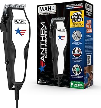 Wahl USA Anthem Classic Haircutting Kit Corded Hair Clipper for Men with No-Snag Blades, Powerful POWERDRIVE Motor & Adjustable Fade Lever Model 3029140